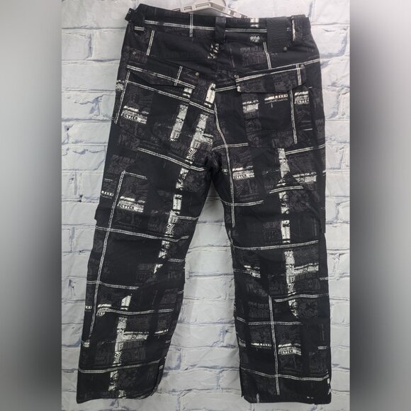 Ride Snowboard Pants Lined10K/5K mm Waterproof Y2K Vintage Graphic Large 35-39W - Picture 3 of 15